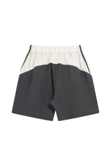 Contrast Panel Relaxed Shorts