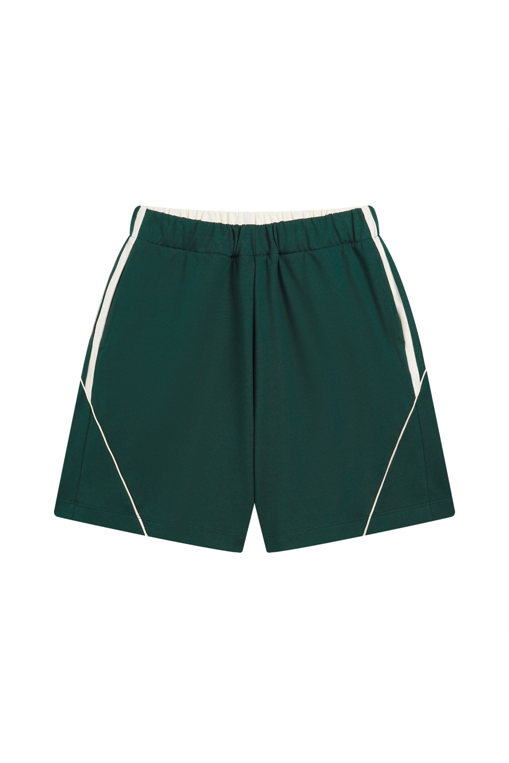 Contrast Panel Relaxed Shorts