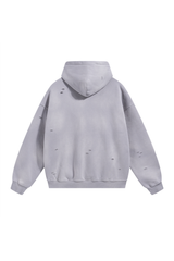Vintage Wash Distressed Hoodie