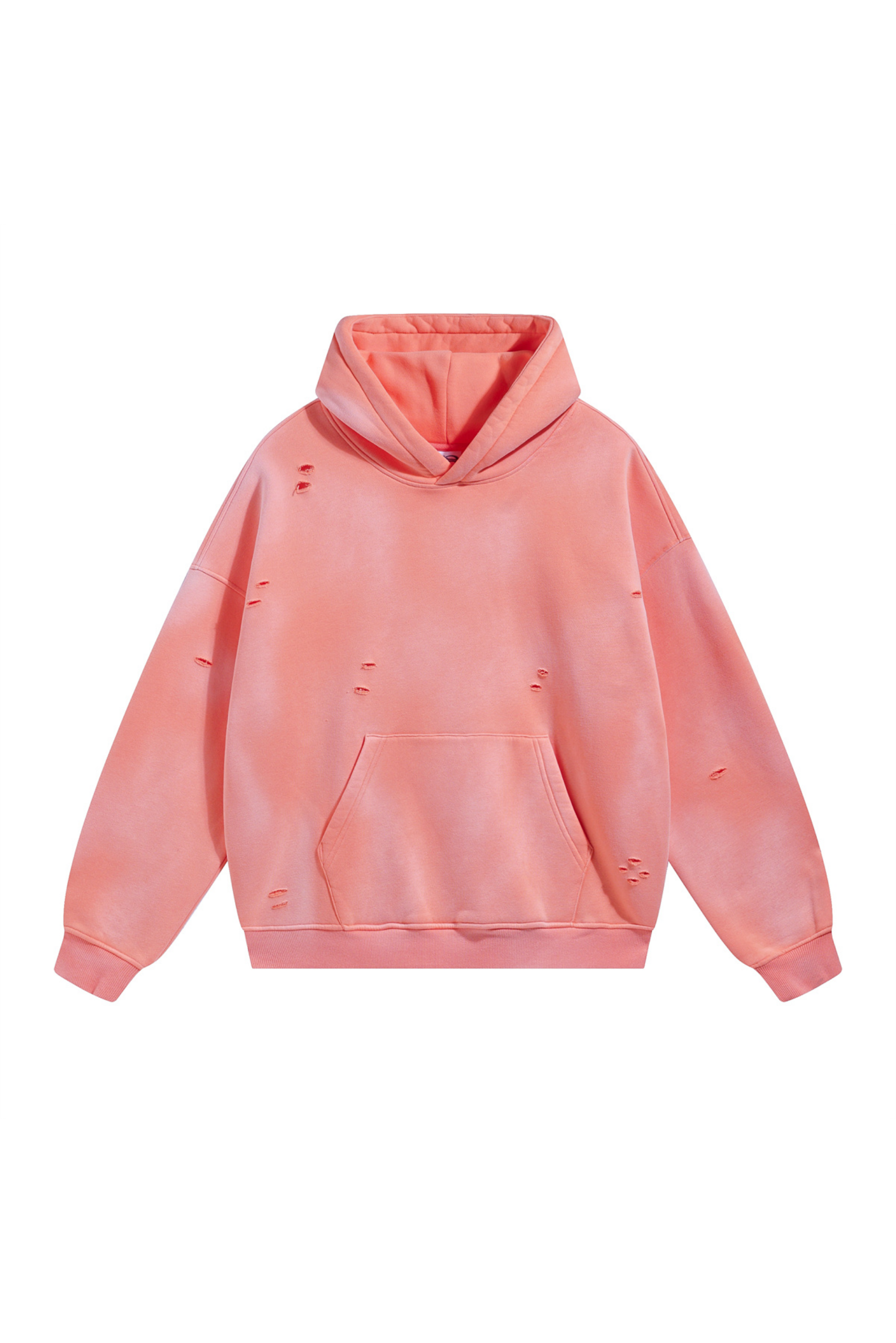 Vintage Wash Distressed Hoodie
