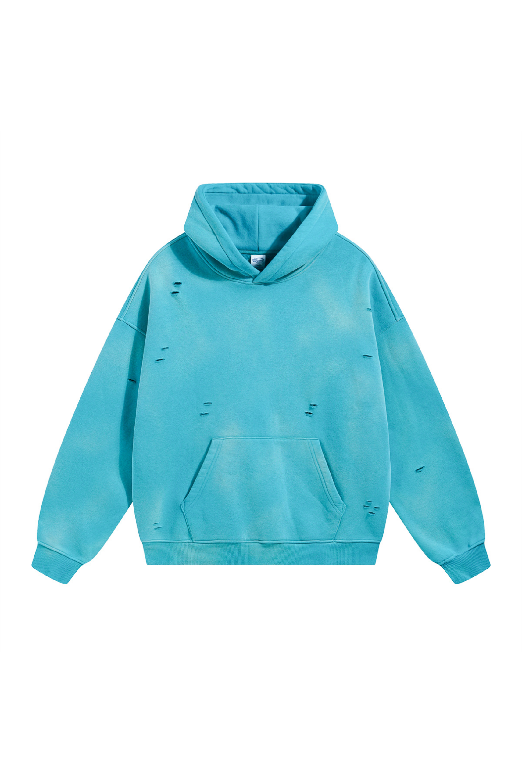 360gsm Paint Splatter Vintage Wash Hoodie