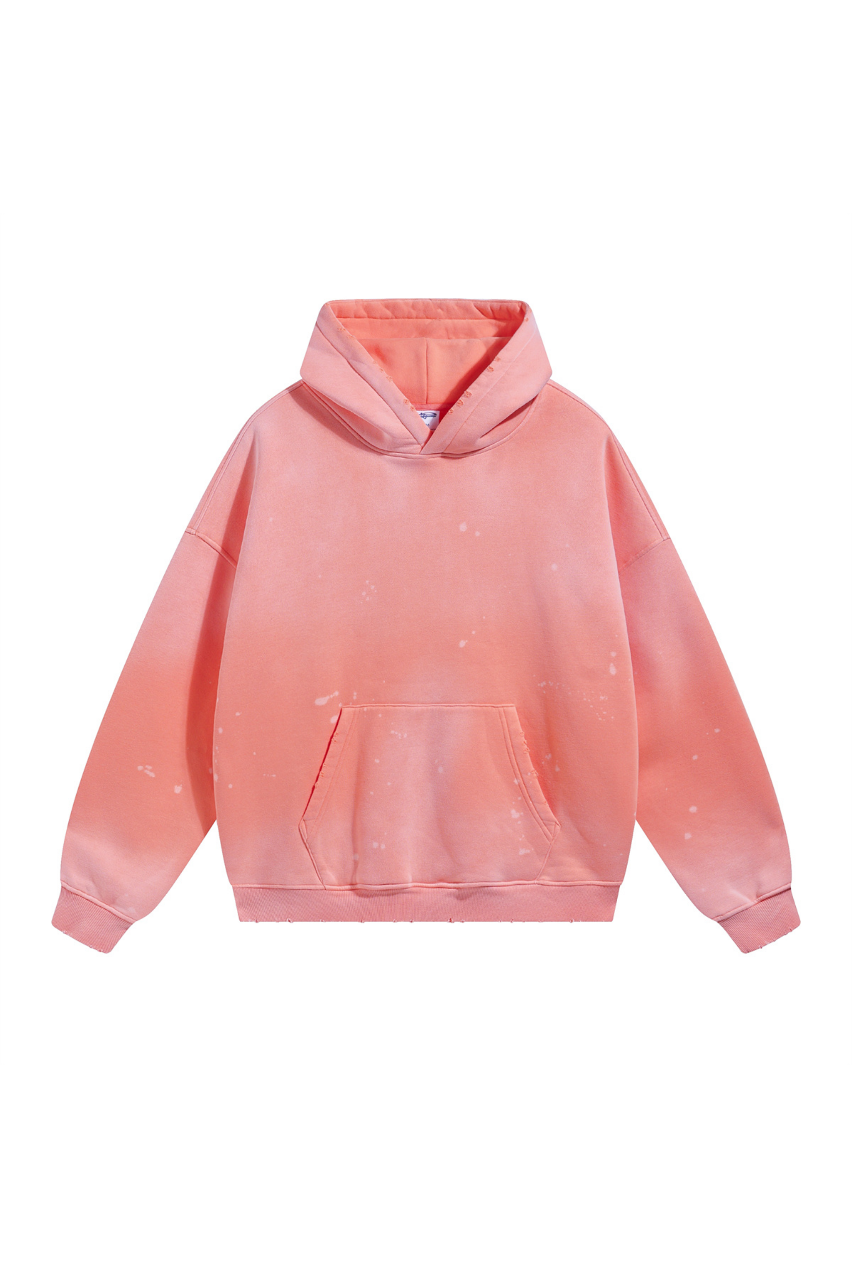 360gsm Paint Splatter Vintage Wash Hoodie