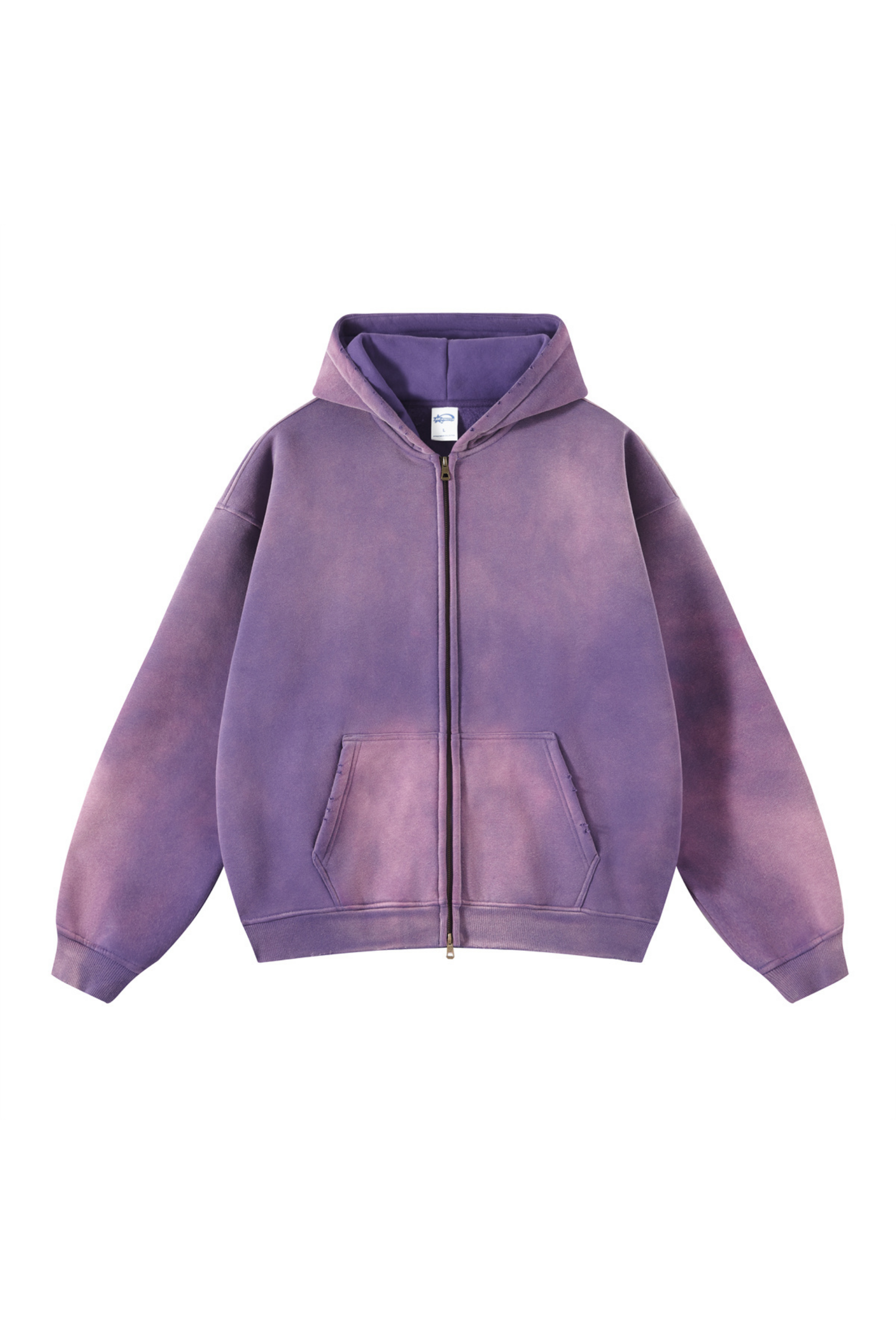 360gsm Garment Dyed Oversized Zip Hoodie