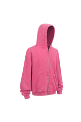 430gsm Garment Dyed Zip Hoodie
