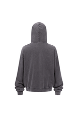 430gsm Garment Dyed Zip Hoodie
