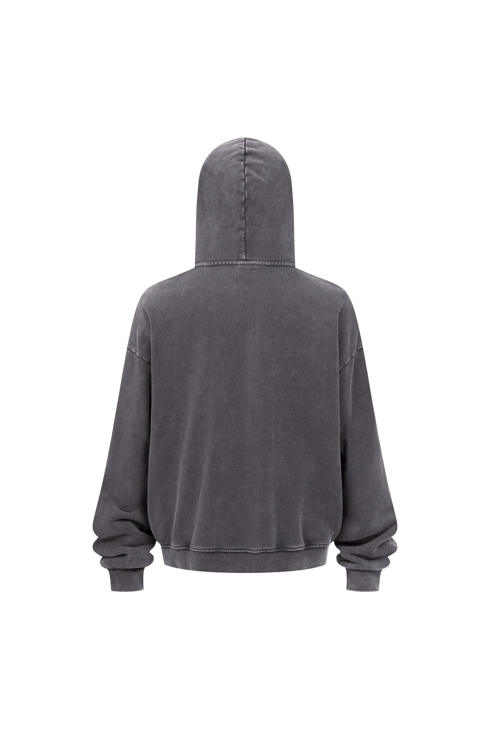 430gsm Garment Dyed Zip Hoodie