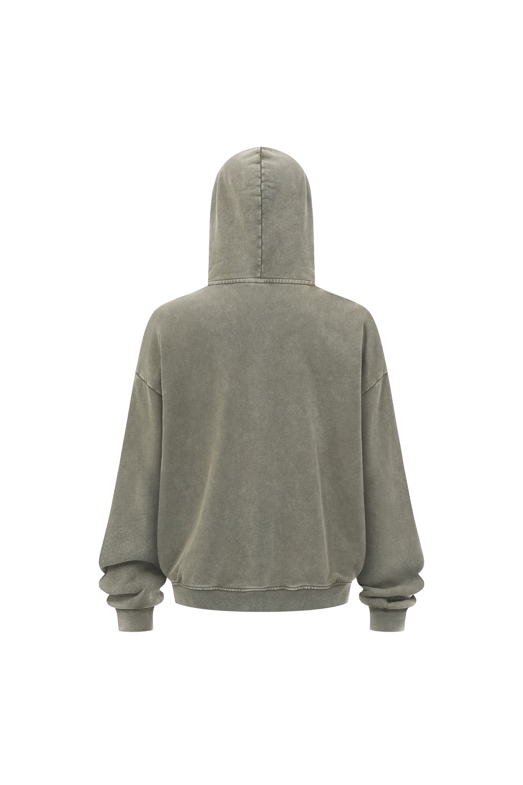 430gsm Garment Dyed Zip Hoodie