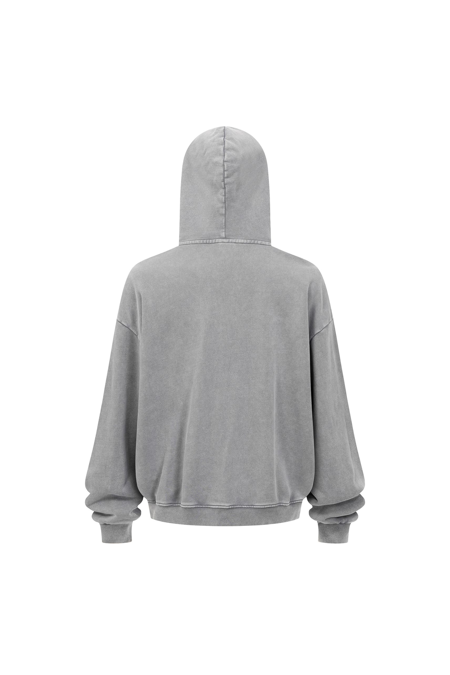 430gsm Garment Dyed Zip Hoodie