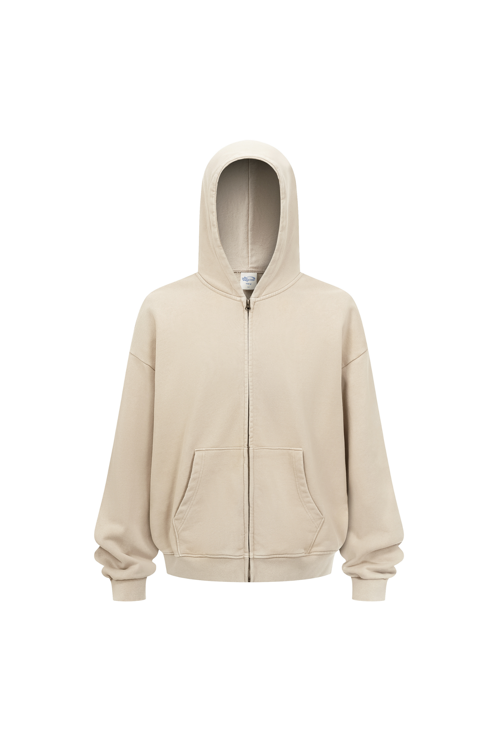 430gsm Garment Dyed Zip Hoodie