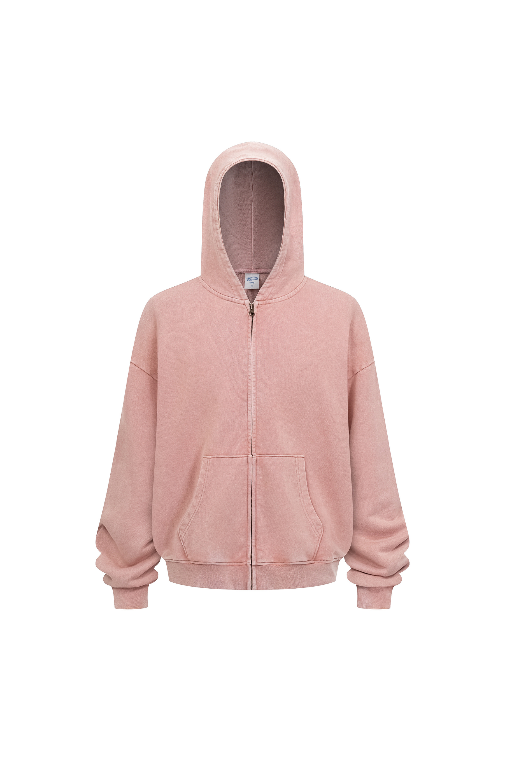 430gsm Garment Dyed Zip Hoodie