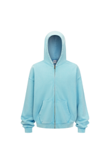 430gsm Garment Dyed Zip Hoodie