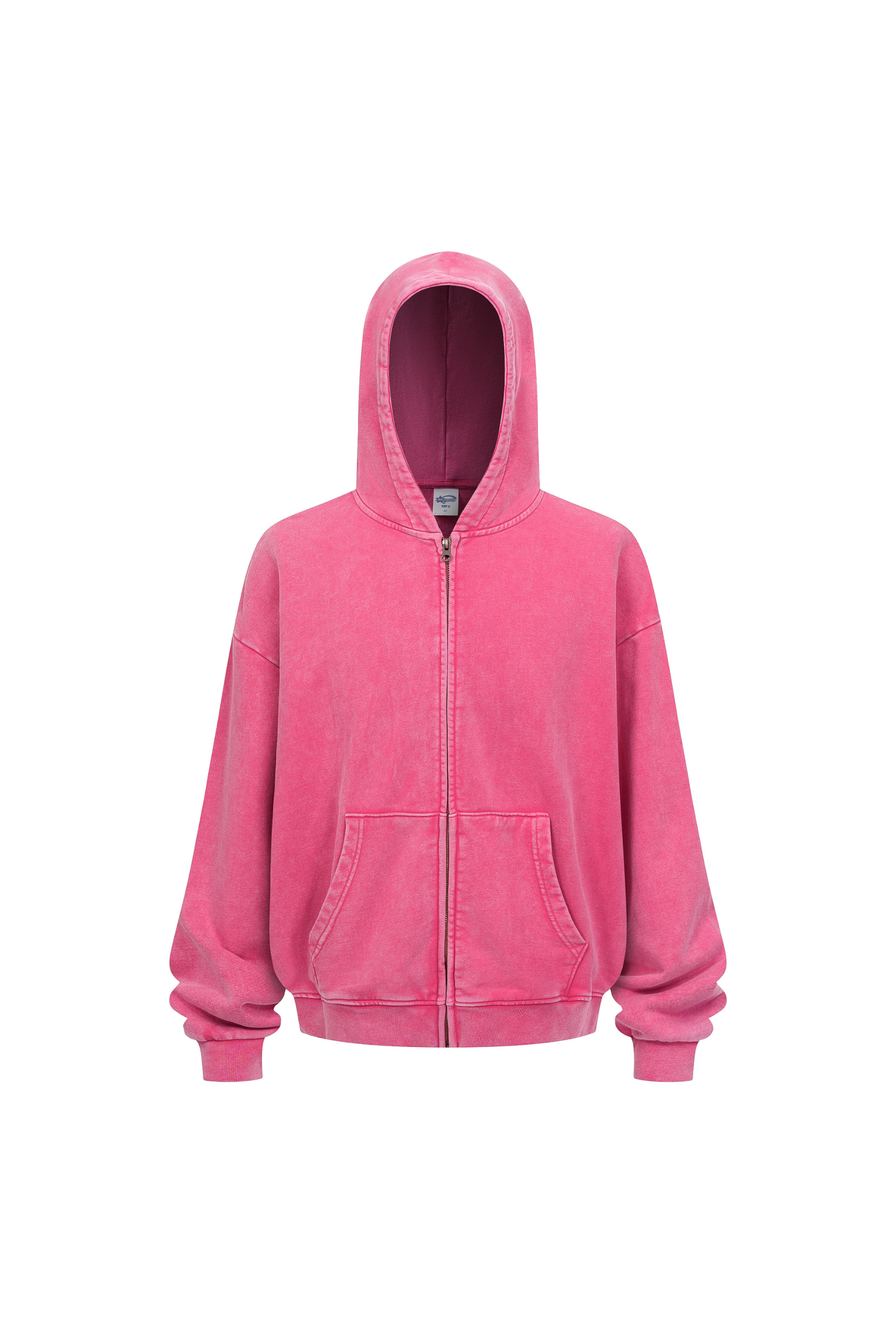 430gsm Garment Dyed Zip Hoodie