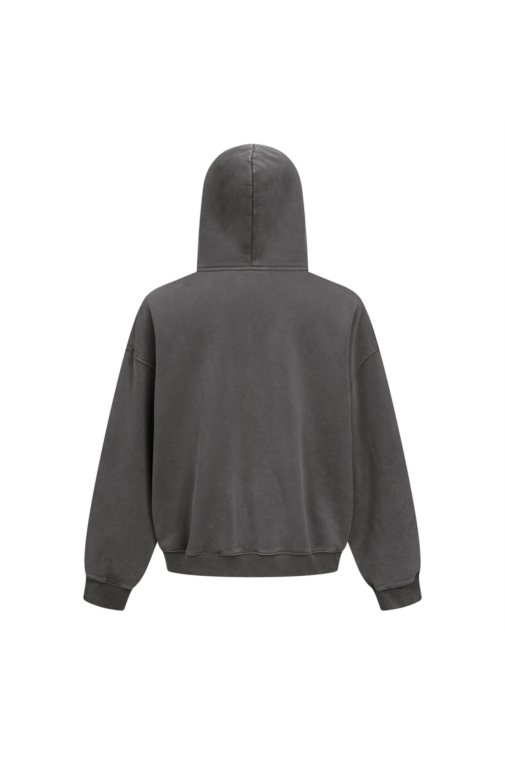 370gsm Garment Dyed Cropped Zip Hoodie