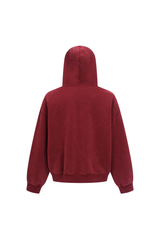 370gsm Garment Dyed Cropped Zip Hoodie