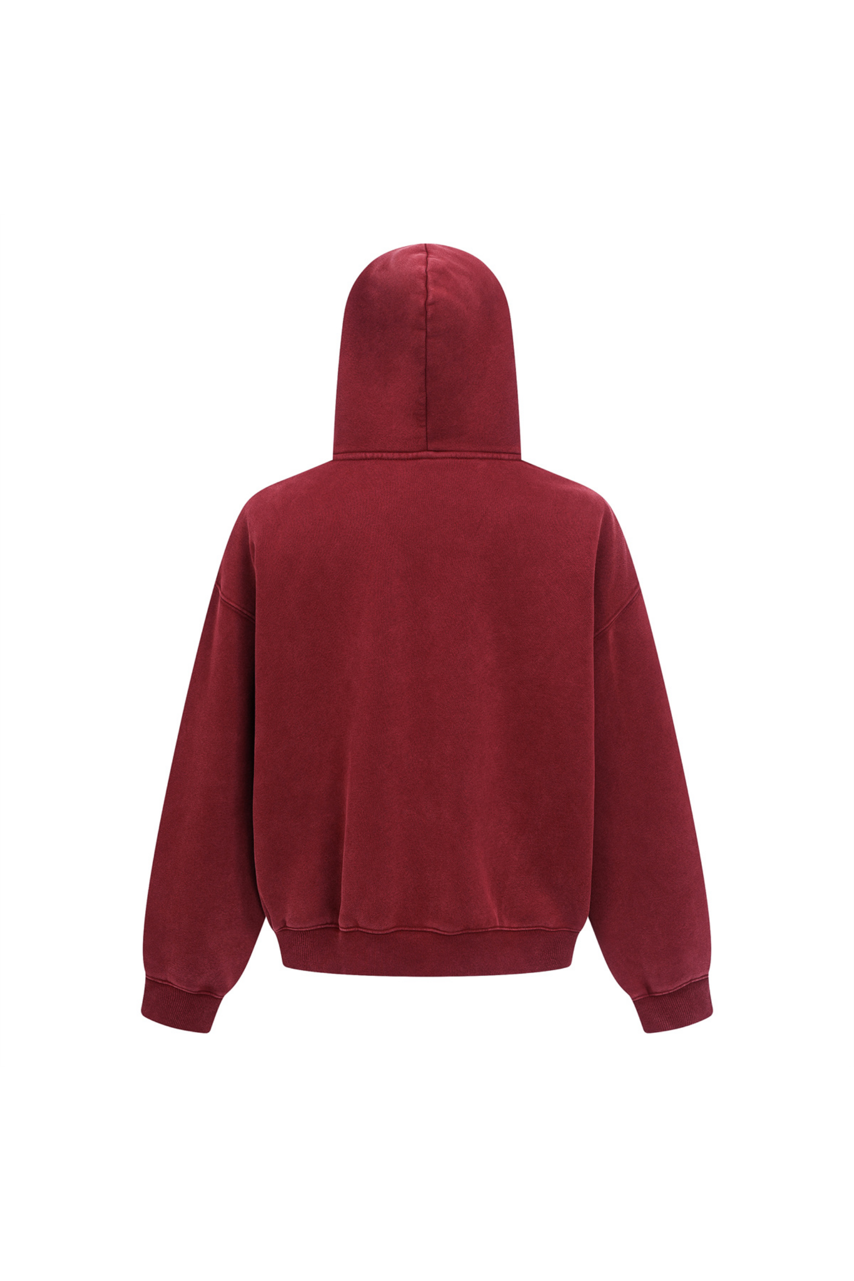 370gsm Garment Dyed Cropped Zip Hoodie