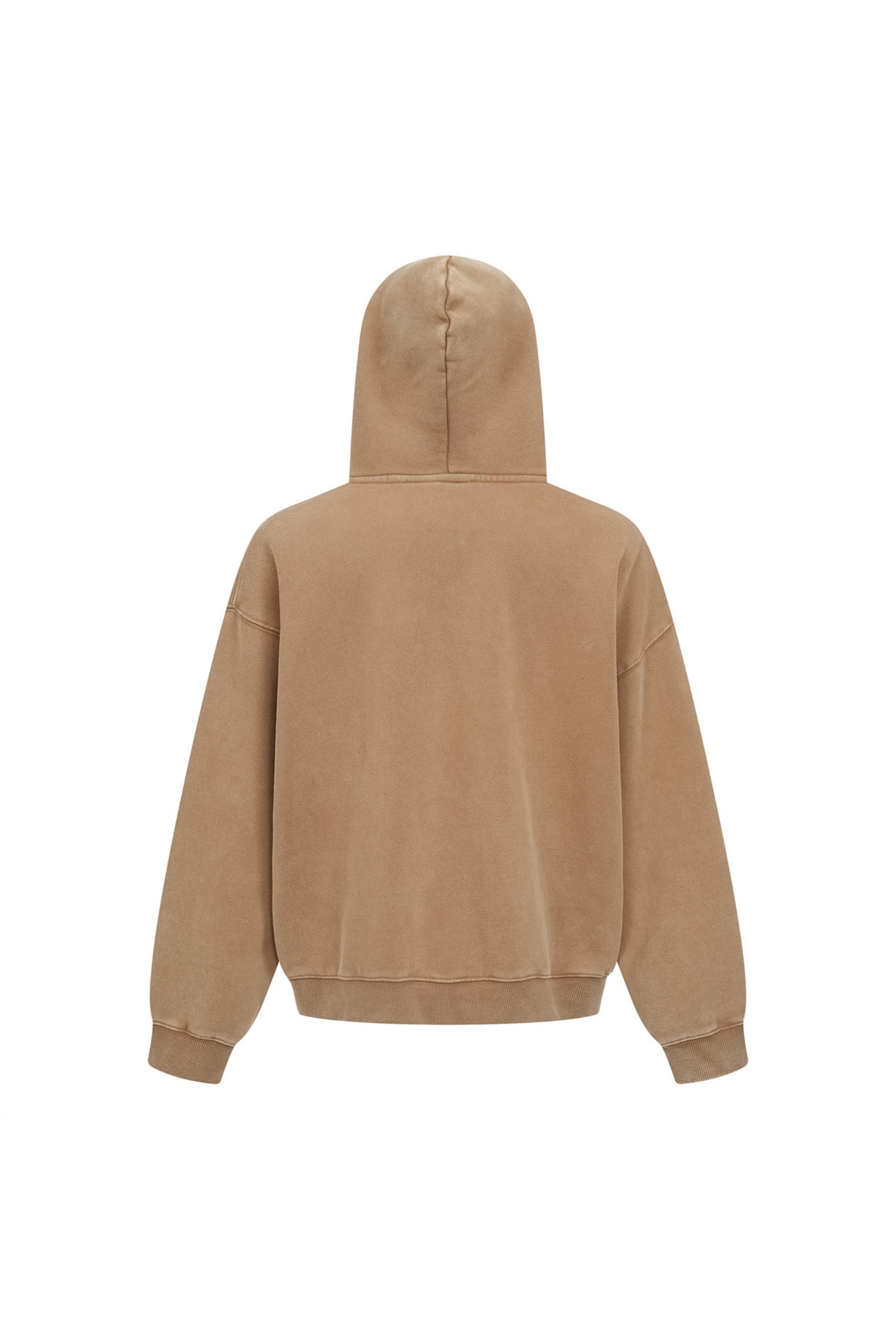 370gsm Garment Dyed Cropped Zip Hoodie