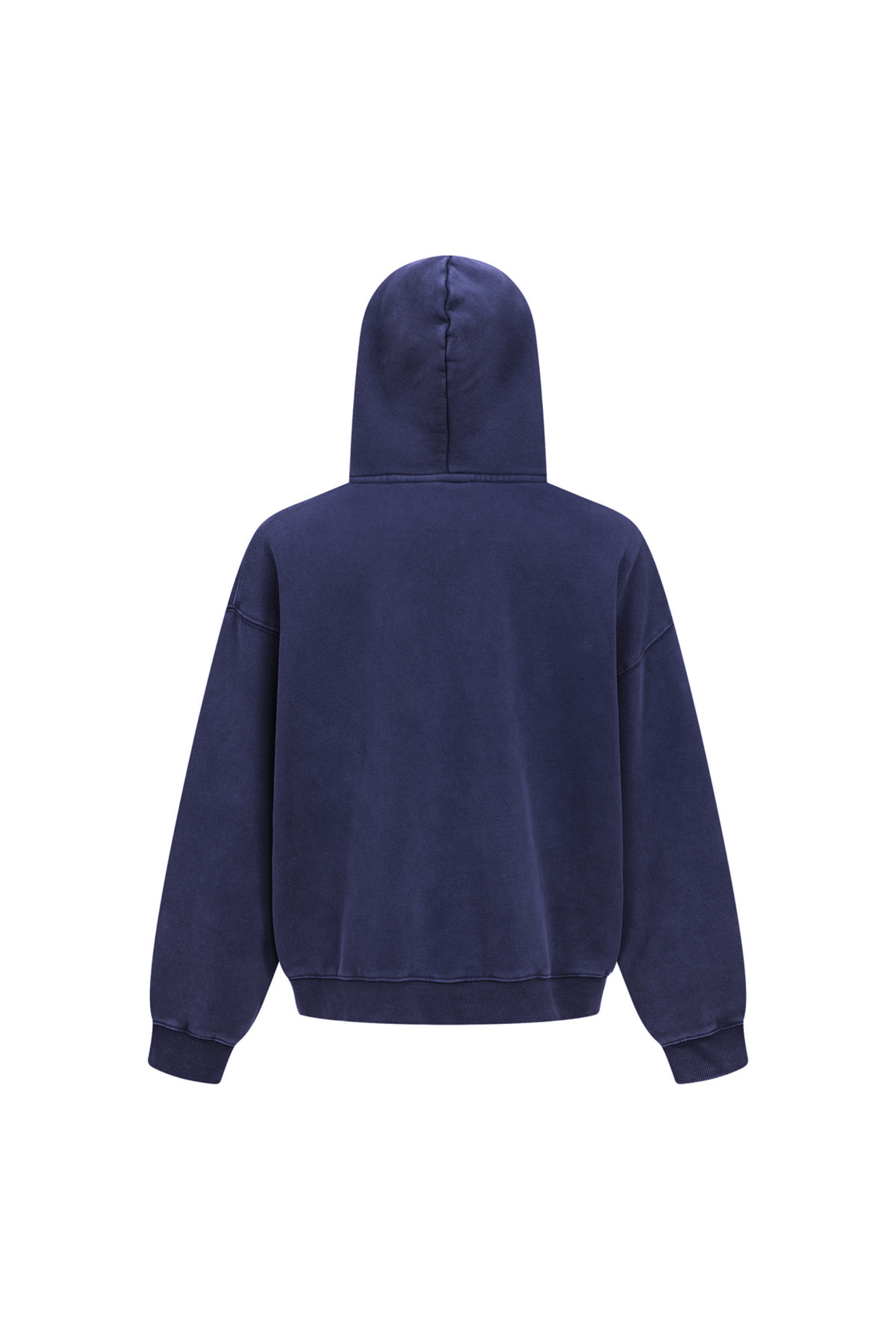 370gsm Garment Dyed Cropped Zip Hoodie