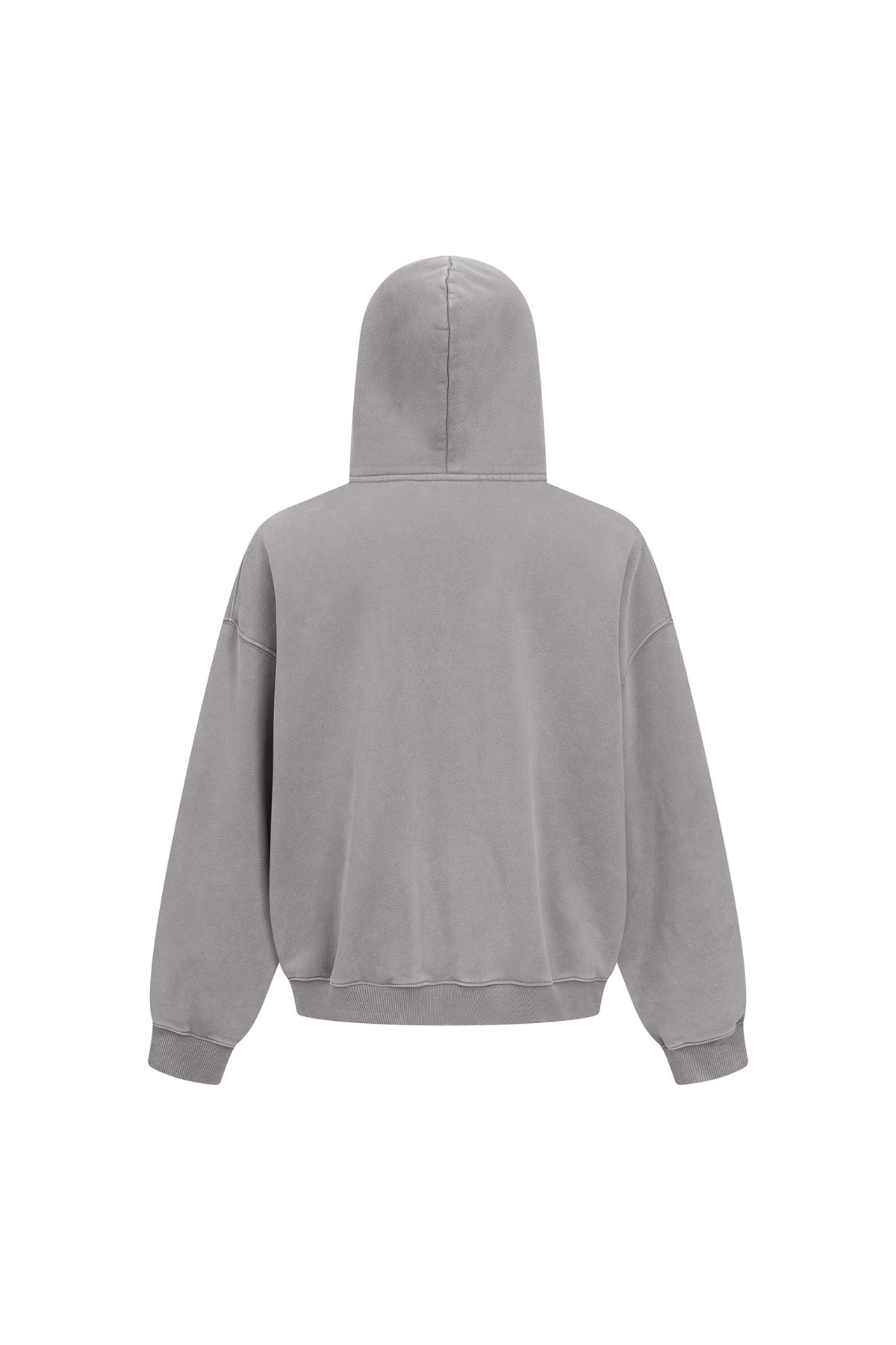 370gsm Garment Dyed Cropped Zip Hoodie