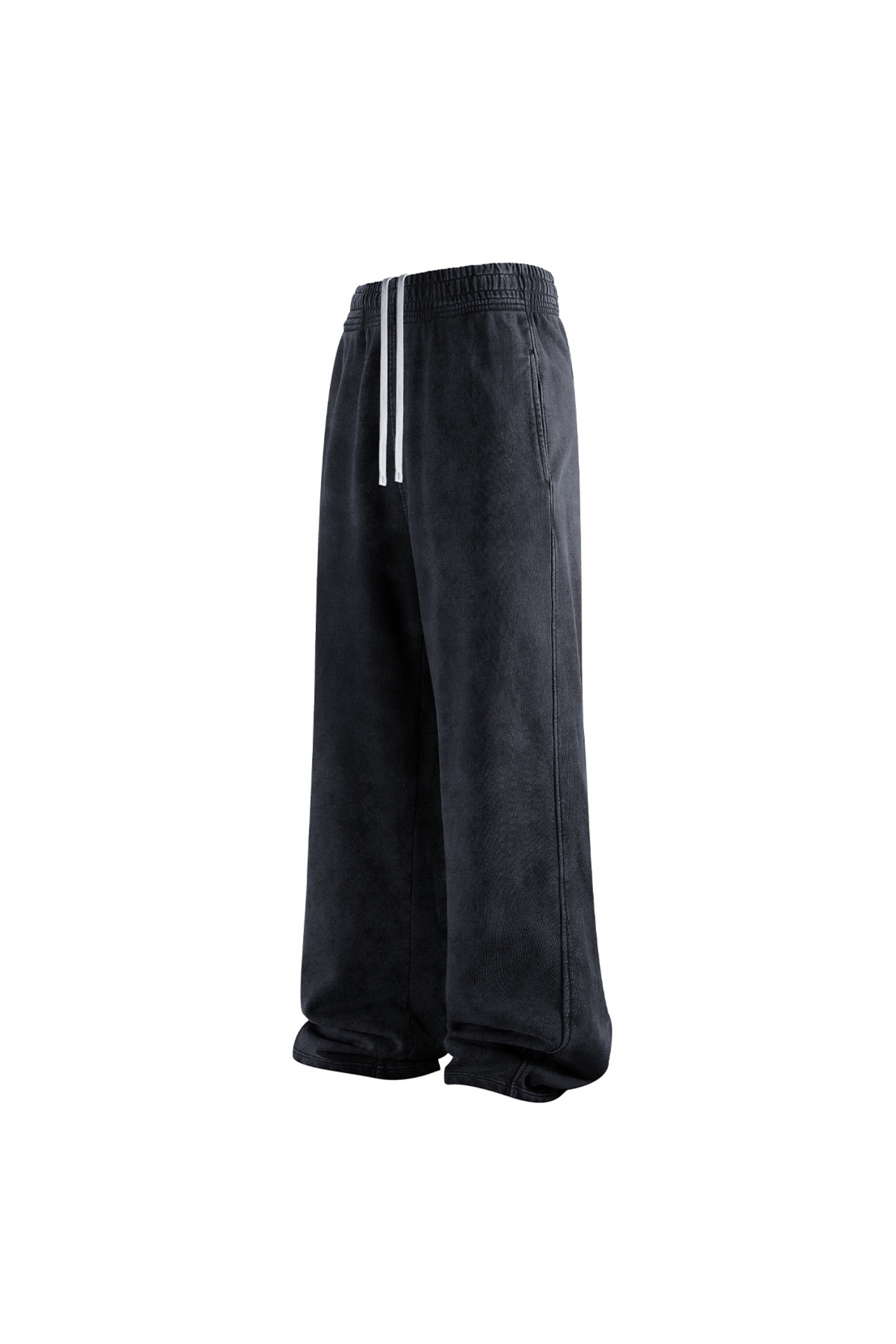 430gsm Garment Dyed Wide Leg Joggers