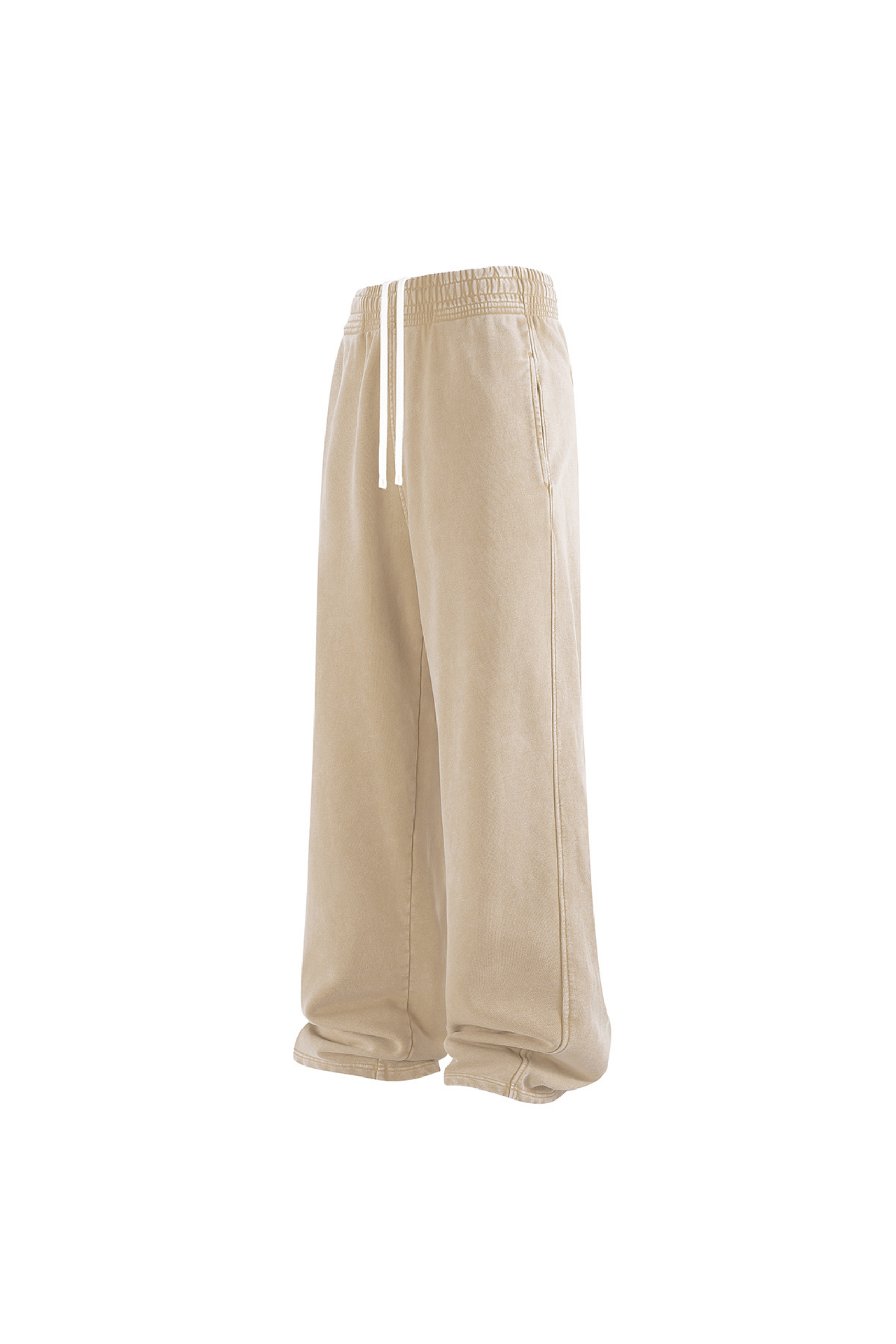 430gsm Garment Dyed Wide Leg Joggers