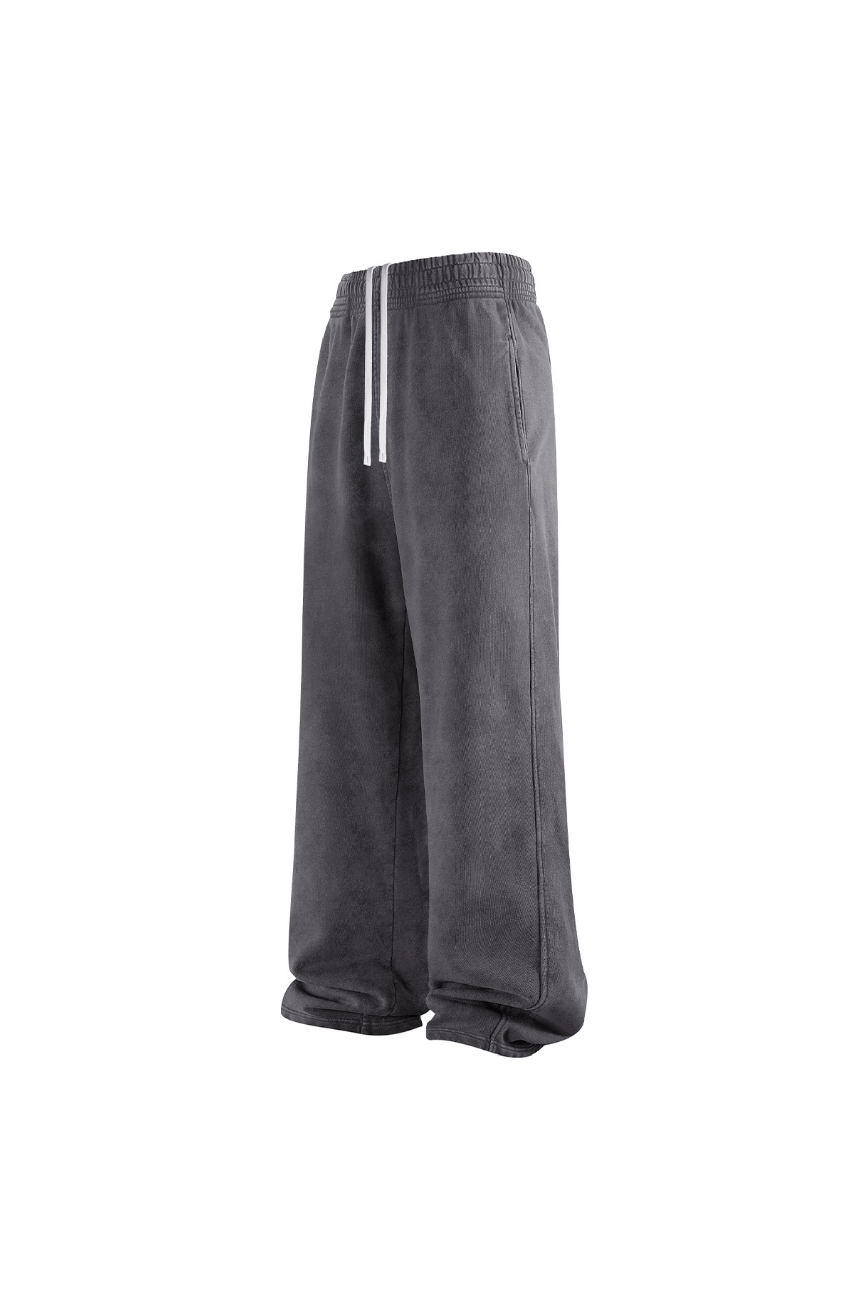 430gsm Garment Dyed Wide Leg Joggers