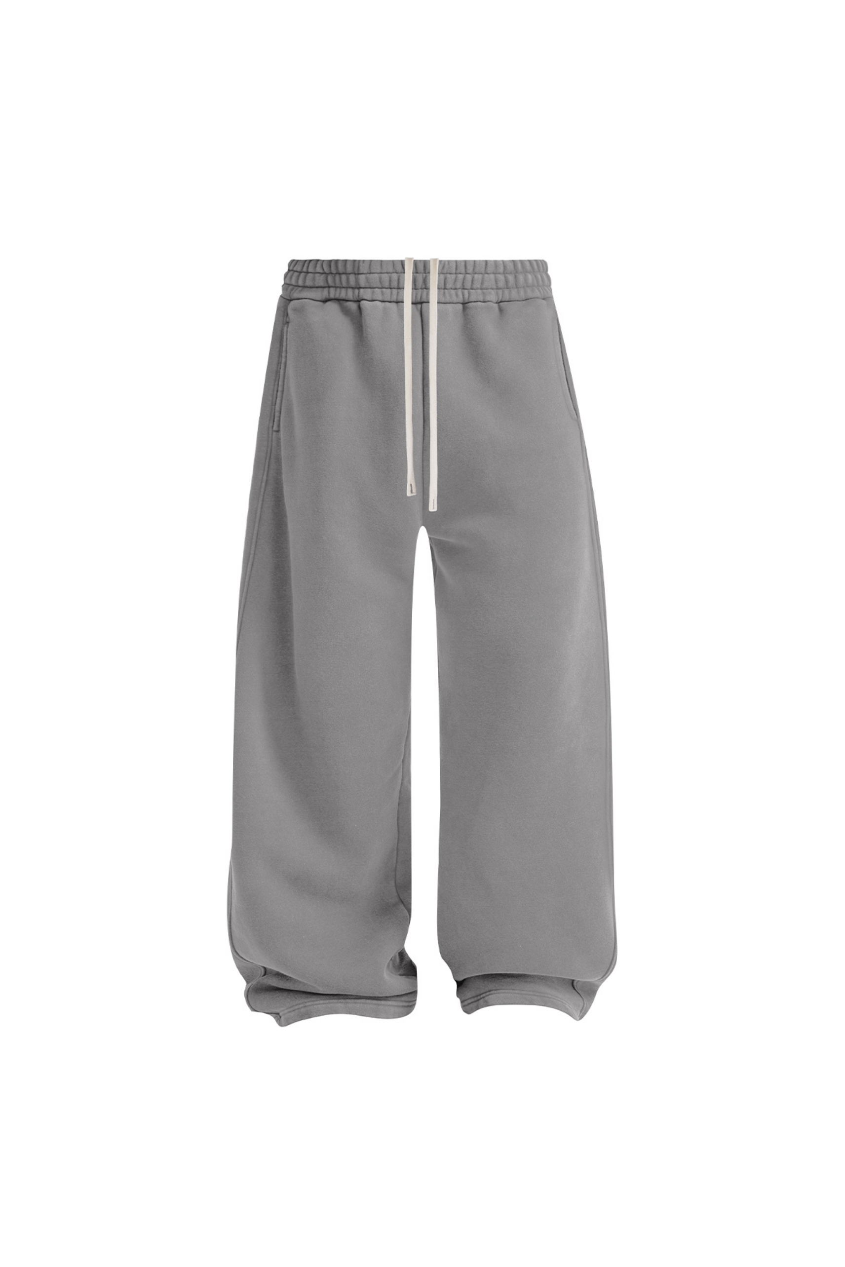370gsm Garment Dyed Wide Leg Fleece Joggers