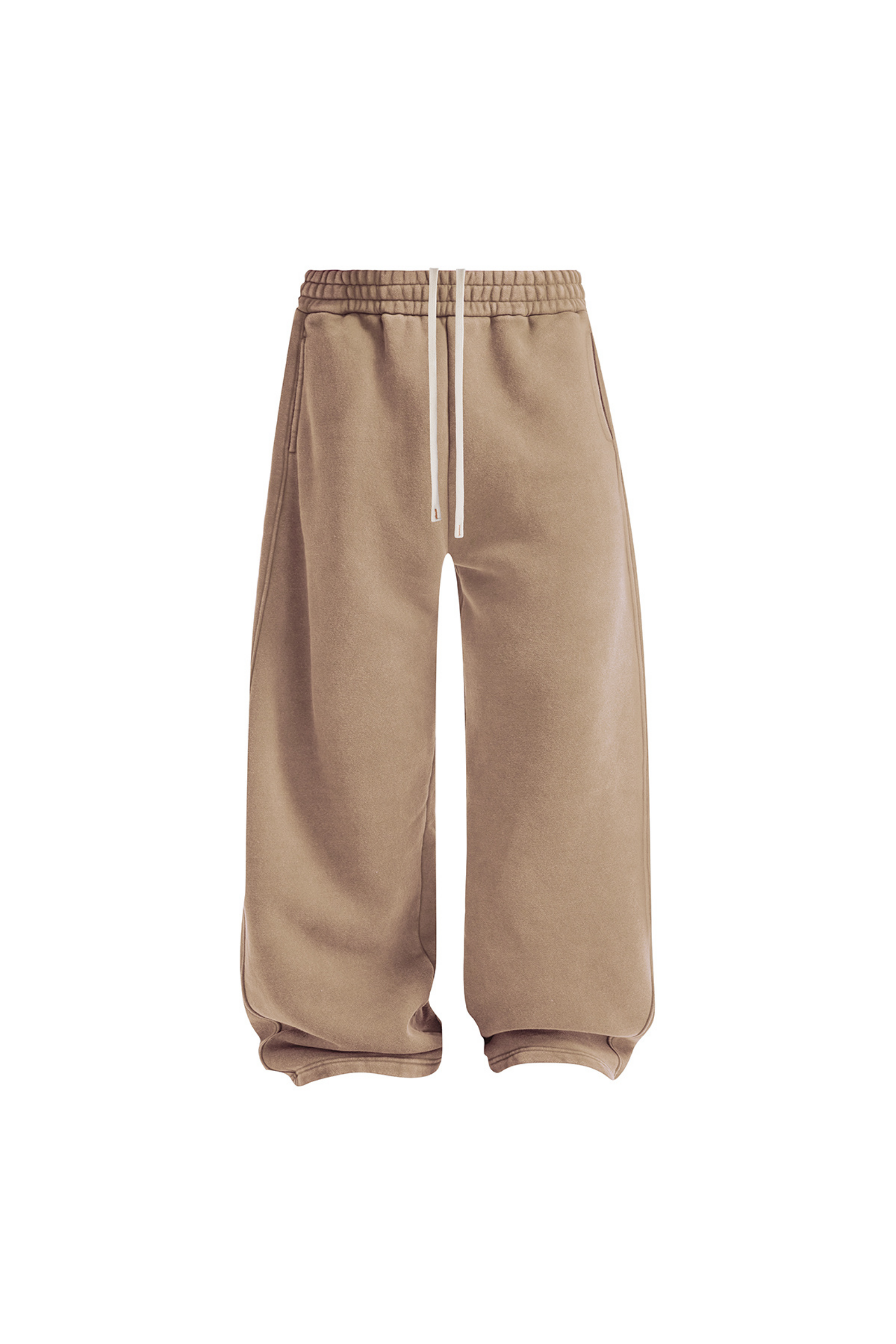 370gsm Garment Dyed Wide Leg Fleece Joggers