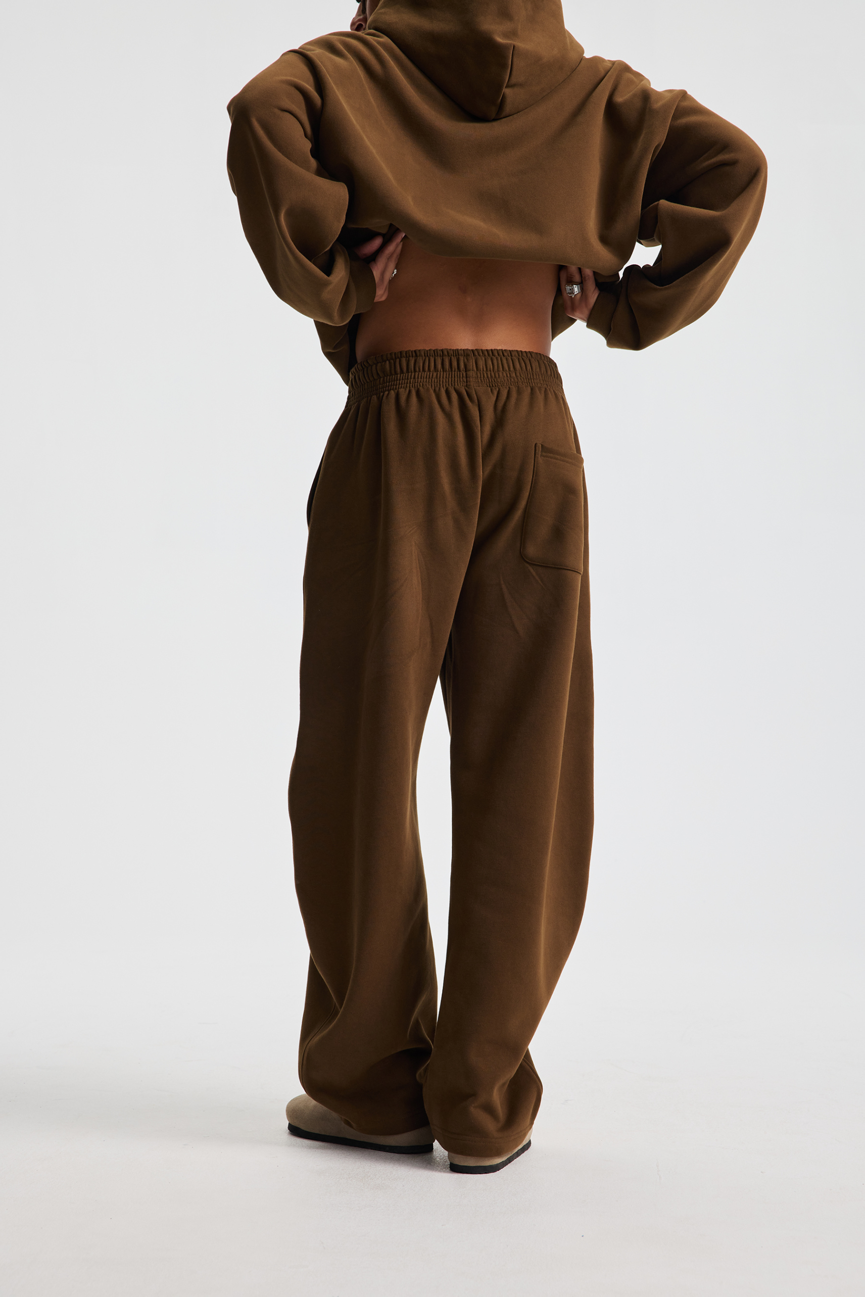 430gsm Brushed Fleece Curved Joggers
