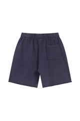 Washed Raw-Hem Sweat Shorts