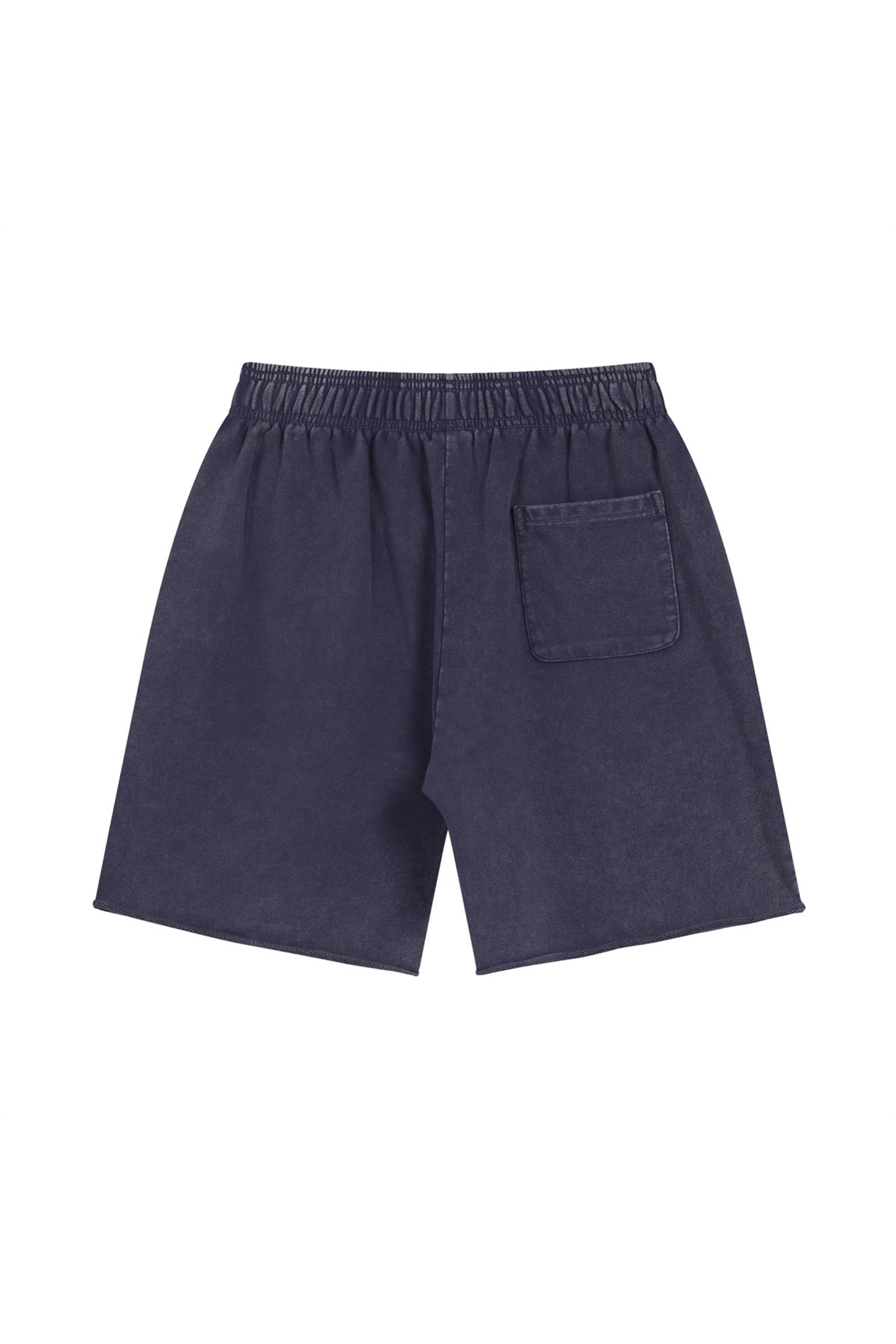 Washed Raw-Hem Sweat Shorts