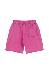 Washed Raw-Hem Sweat Shorts