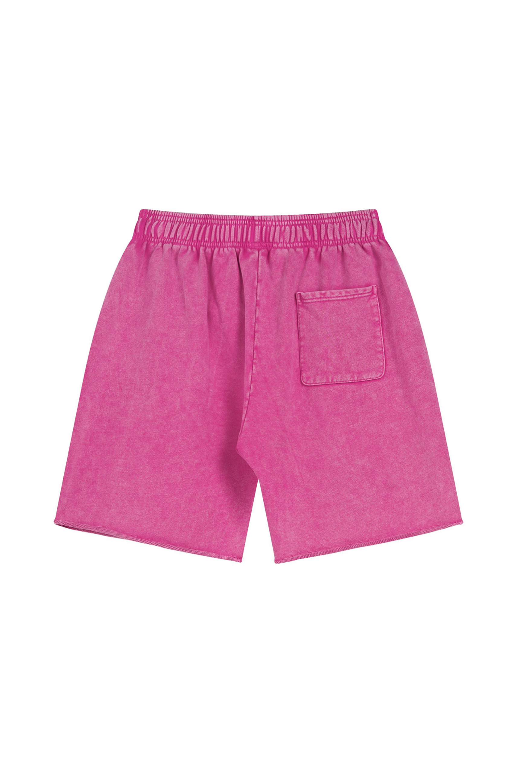 Washed Raw-Hem Sweat Shorts