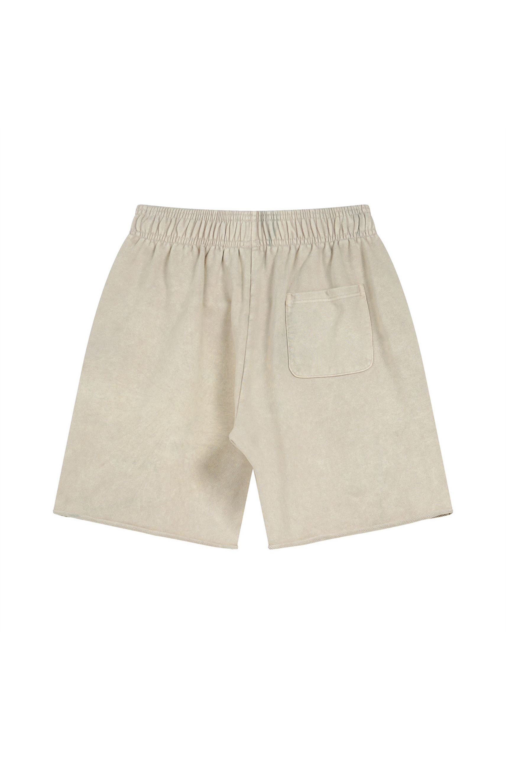 Washed Raw-Hem Sweat Shorts