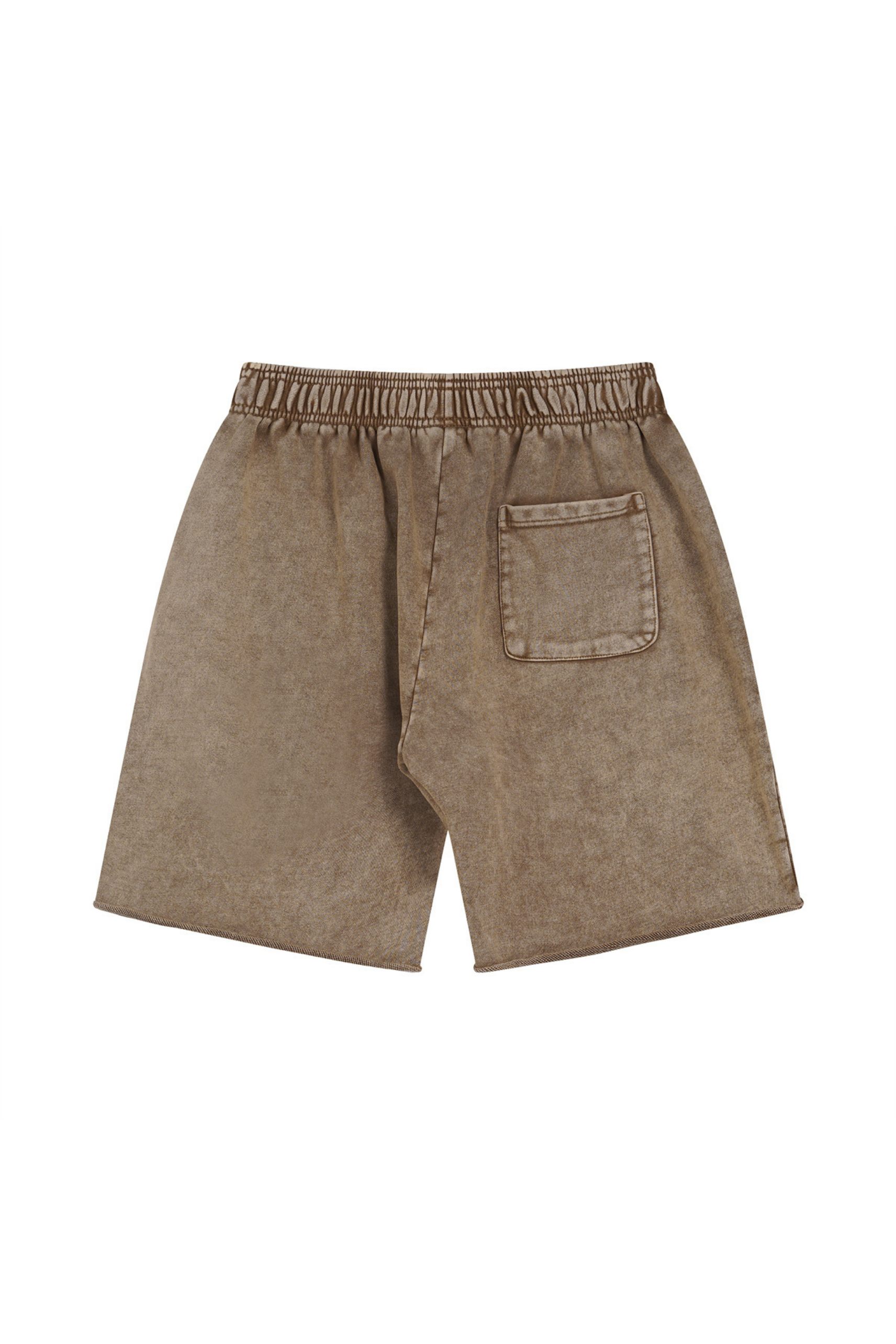 Washed Raw-Hem Sweat Shorts