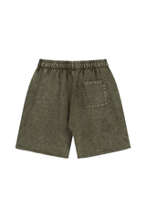 Washed Raw-Hem Sweat Shorts
