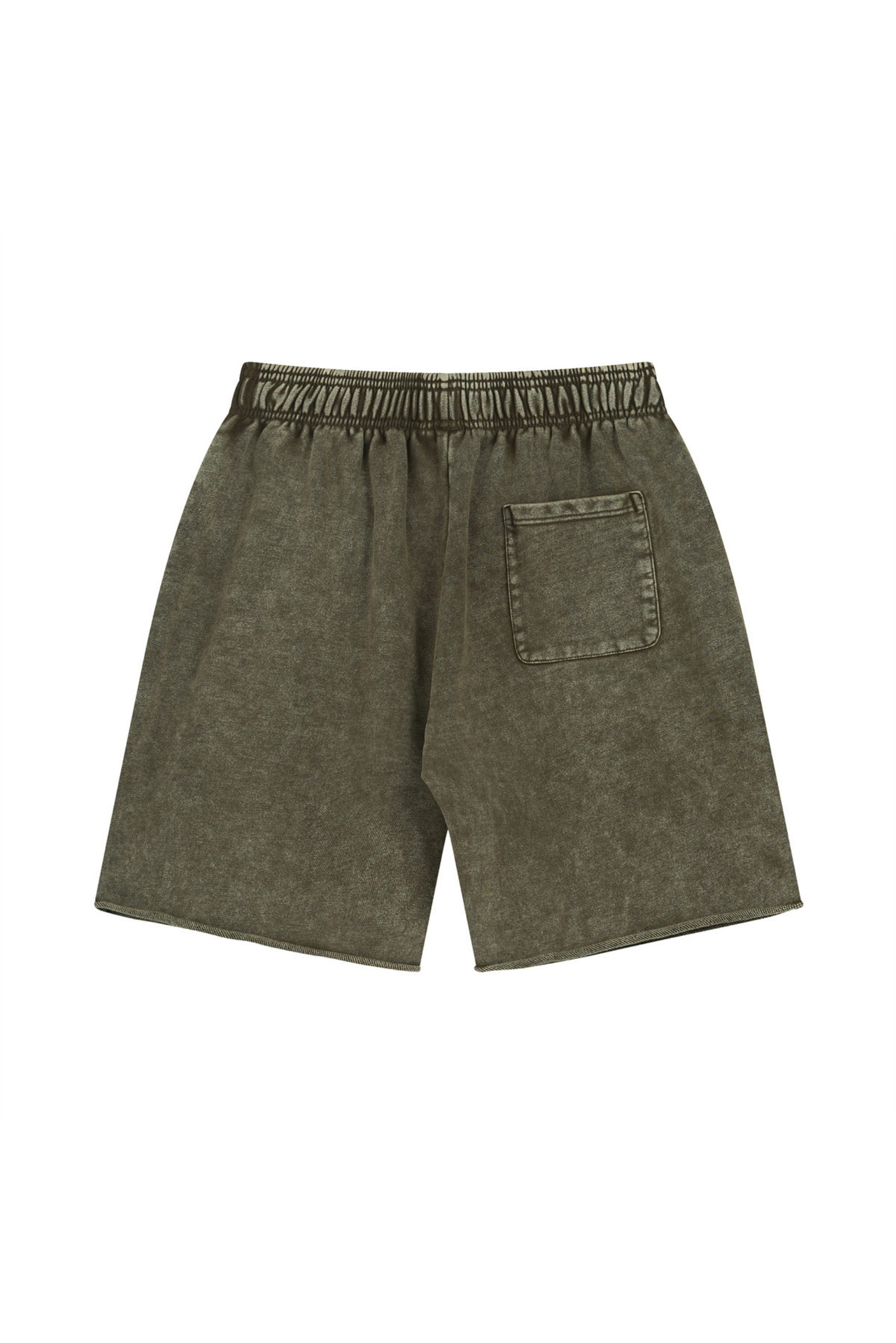 Washed Raw-Hem Sweat Shorts