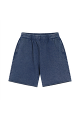 Washed Raw-Hem Sweat Shorts