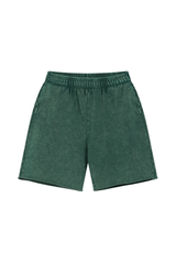 Washed Raw-Hem Sweat Shorts