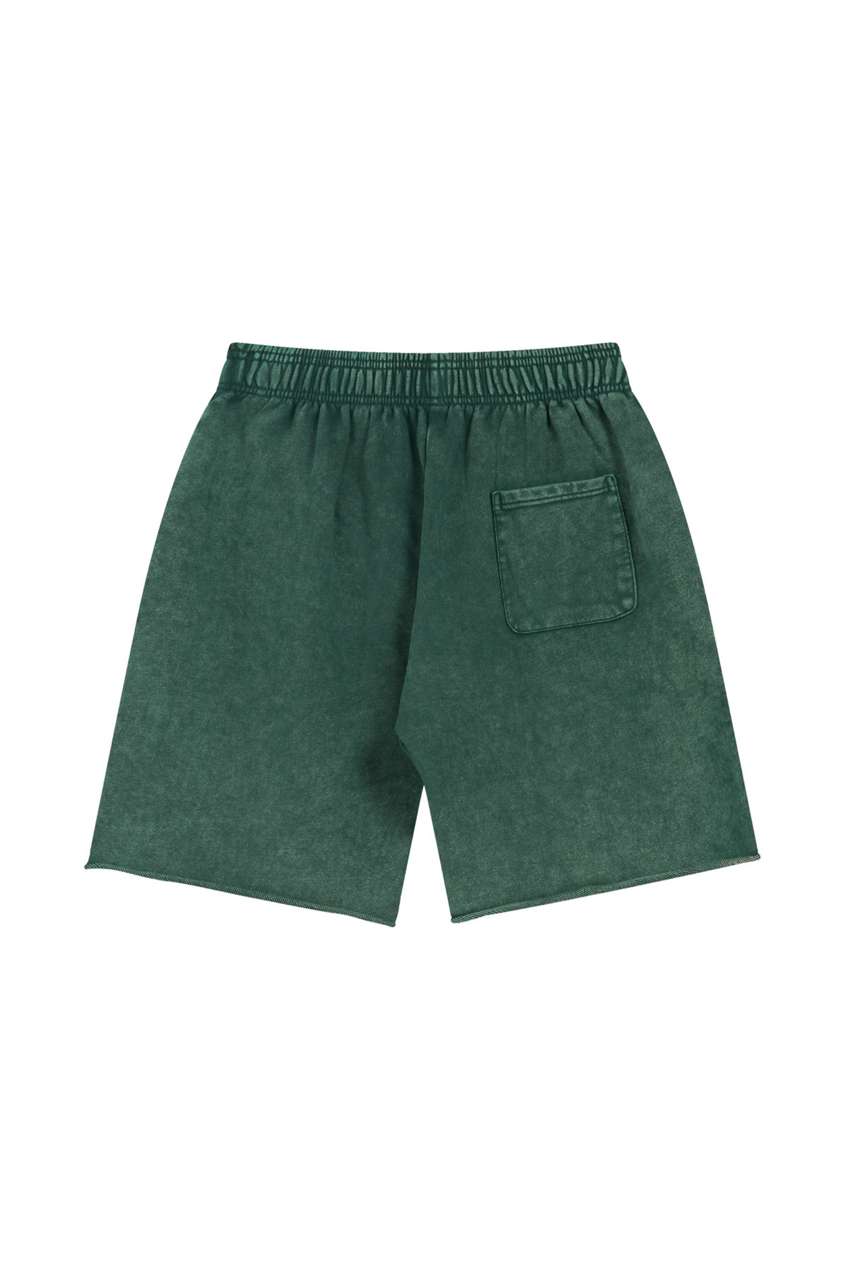 Washed Raw-Hem Sweat Shorts