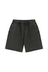 Washed Raw-Hem Sweat Shorts