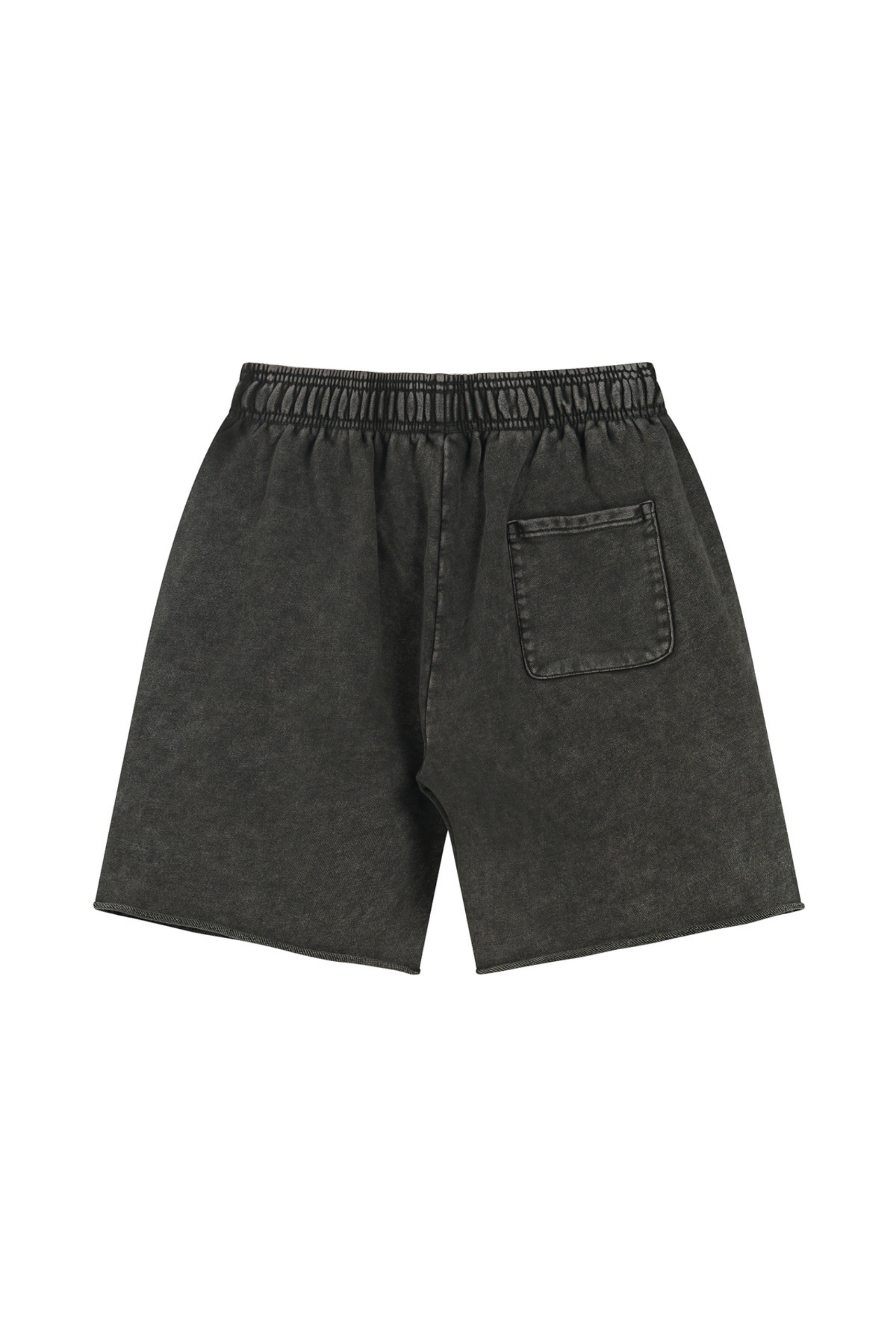 Washed Raw-Hem Sweat Shorts