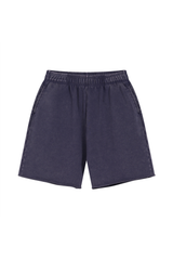 Washed Raw-Hem Sweat Shorts