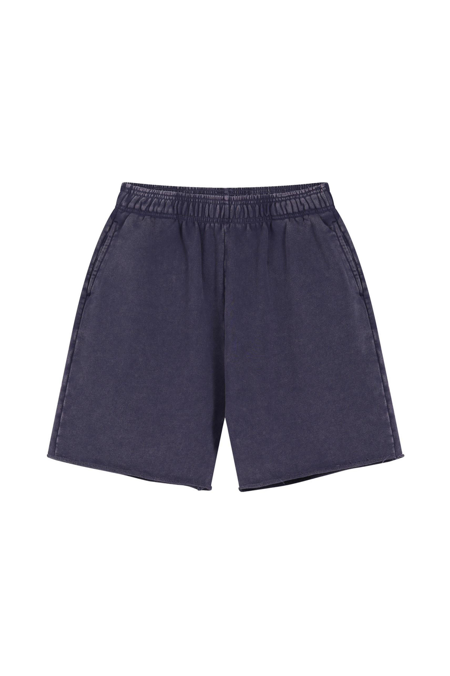 Washed Raw-Hem Sweat Shorts