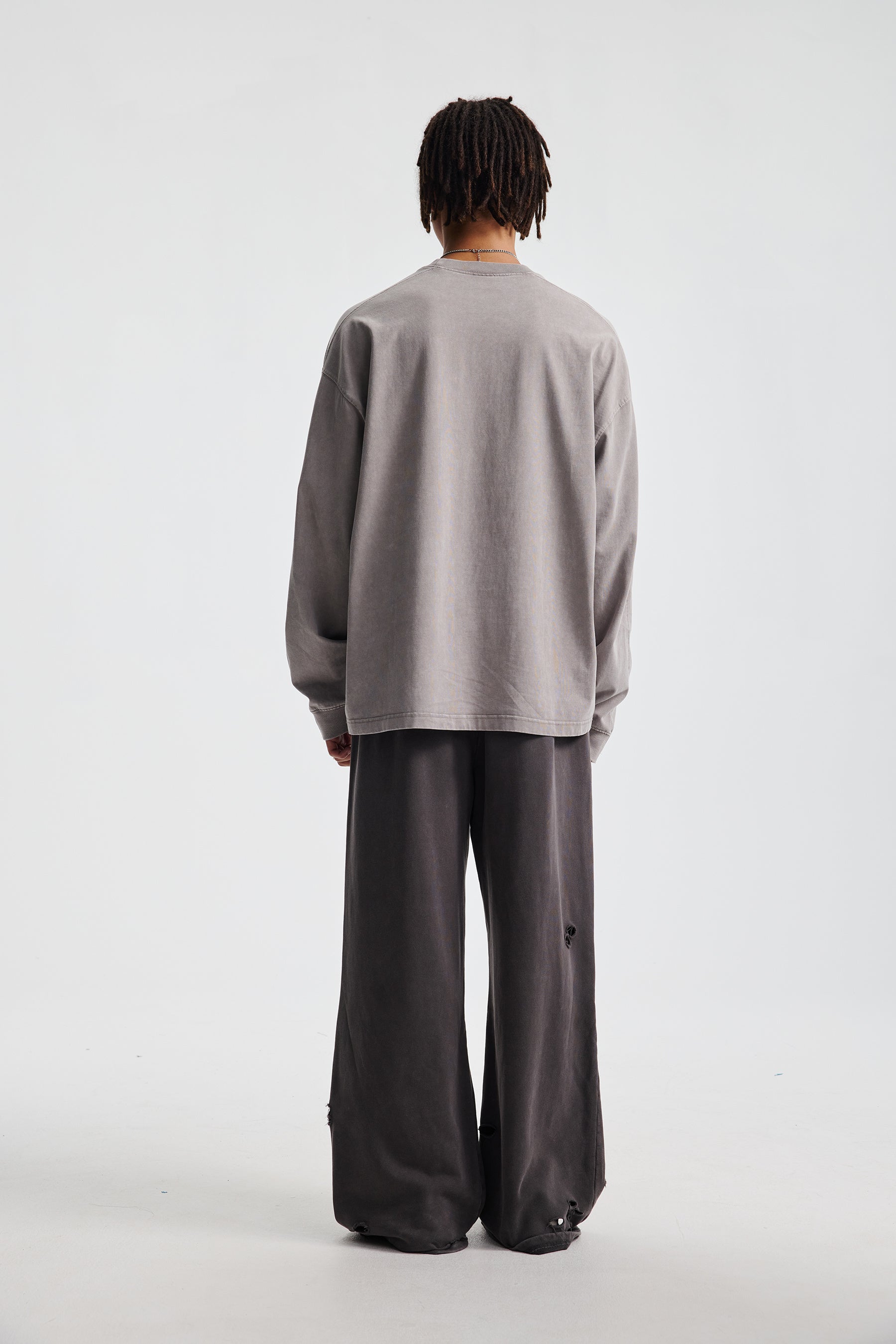 285gsm Garment Dyed Boxy Long Sleeve Tee