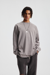 285gsm Garment Dyed Boxy Long Sleeve Tee
