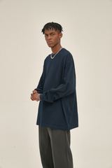 Oversized Drop-Shoulder LS T-Shirt