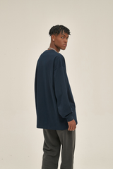 Oversized Drop-Shoulder LS T-Shirt