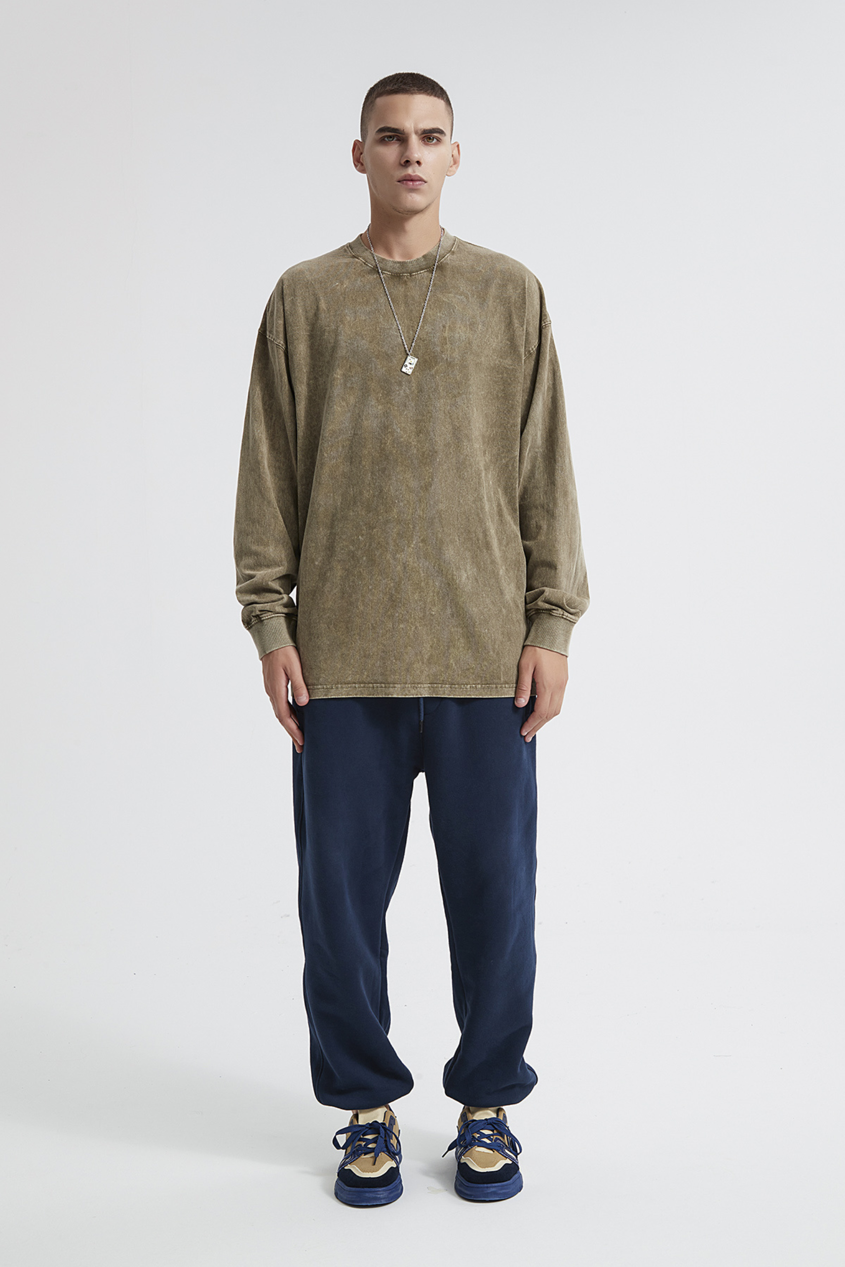 Vintage Wash Oversized LS T-Shirt