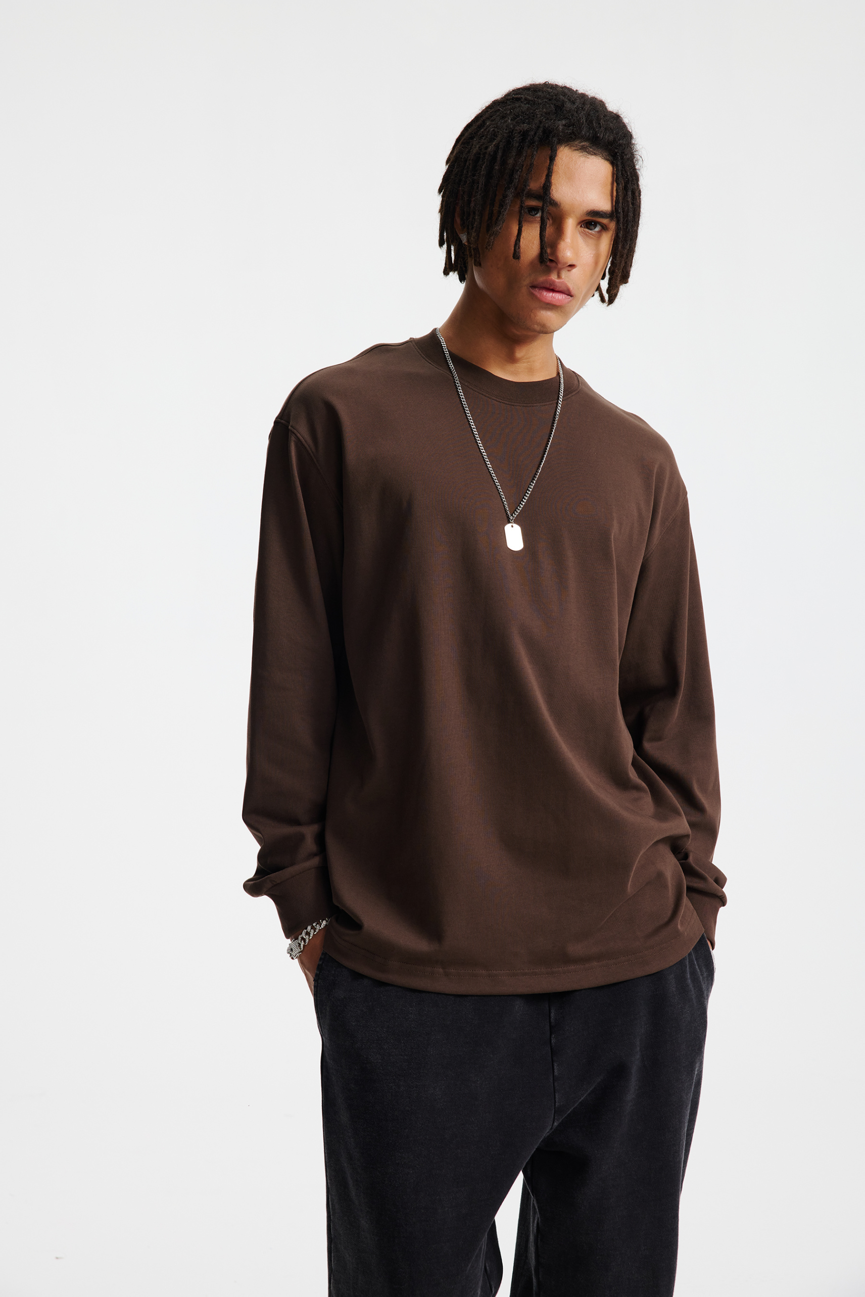 245gsm Cooling Mesh Oversized Long Sleeve Tee