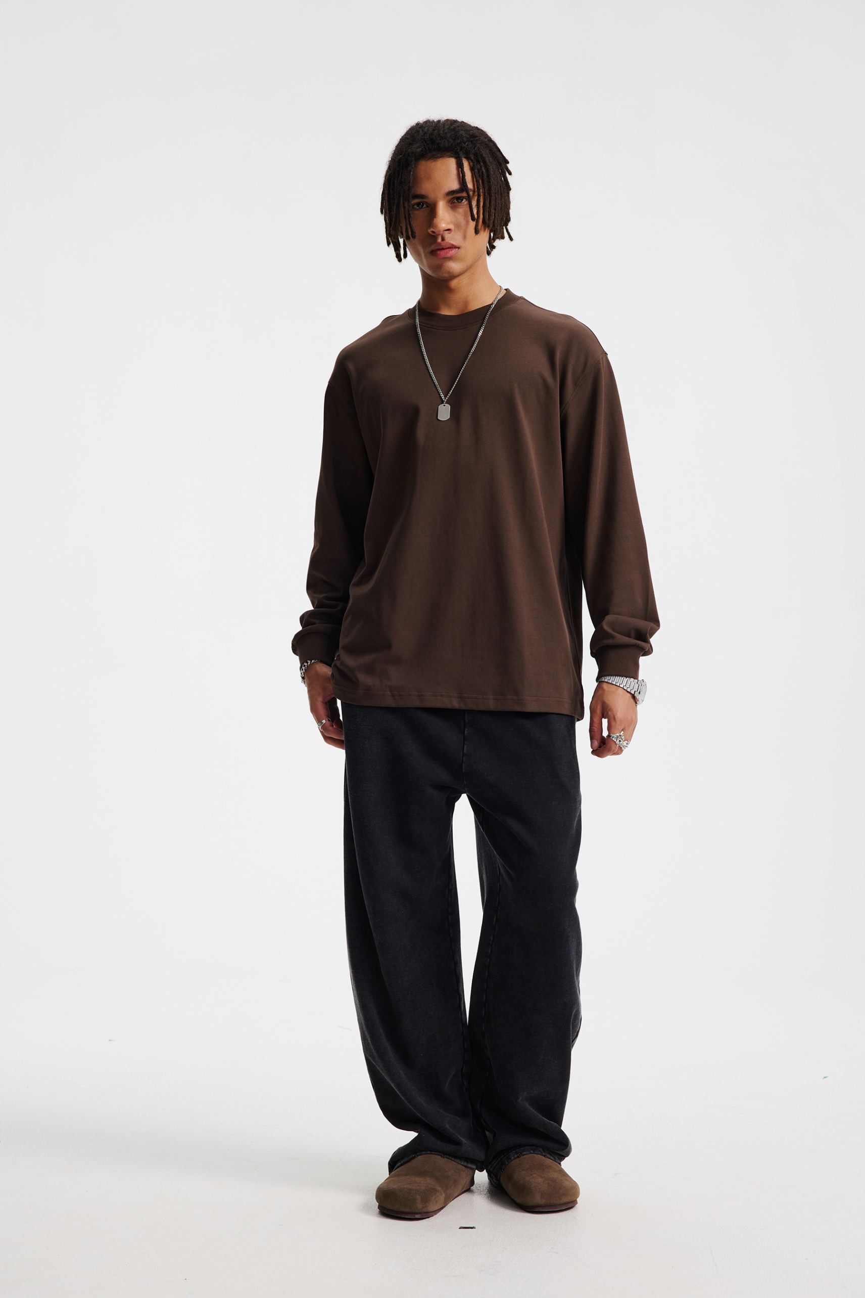245gsm Cooling Mesh Oversized Long Sleeve Tee